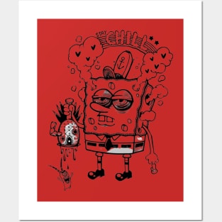 sponge bob chill mode Posters and Art